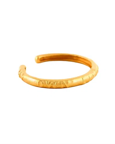 Sylvia Benson Women's Molw Script Cuff Bracelet In Gold