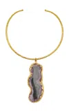 Sylvia Toledano 18k Gold Plated Amethyst Necklace