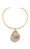 Sylvia Toledano 18k Gold Plated Amethyst Necklace