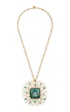 Sylvia Toledano 18k Gold Plated Chrysocolla; Turquoise; Larimar Necklace