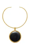 Sylvia Toledano 18k Gold-plated Hematite Necklace In Black