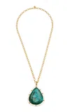 Sylvia Toledano 18k Gold Plated Malachite And Turquoise Necklace