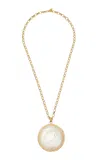 Sylvia Toledano 18k Gold Plated Moonstone Necklace In Gold