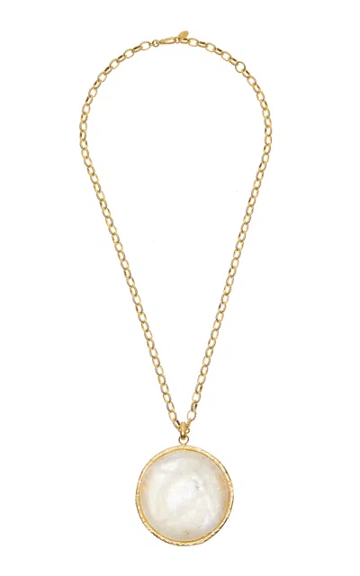 Sylvia Toledano 18k Gold Plated Moonstone Necklace