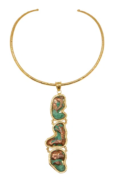 Sylvia Toledano 18k Gold Plated Native Copper Necklace