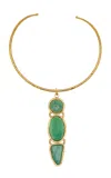 Sylvia Toledano 18k Gold Plated Turquoise Necklace