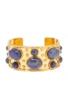 Sylvia Toledano 22kt Yellow Gold Plated Byzantine Bracele In Blue