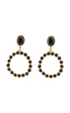 Sylvia Toledano 22kt Yellow Gold Plated Happy Earrings In Brown