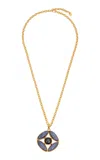 Sylvia Toledano 22kt Yellow Gold Plated Marquise Necklac In Blue
