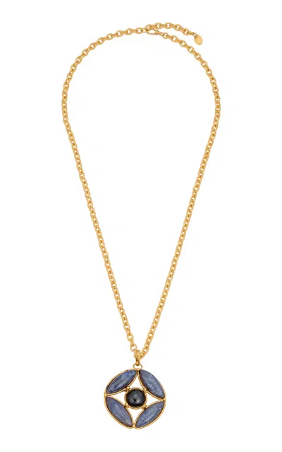 Sylvia Toledano 22kt Yellow Gold Plated Marquise Necklac