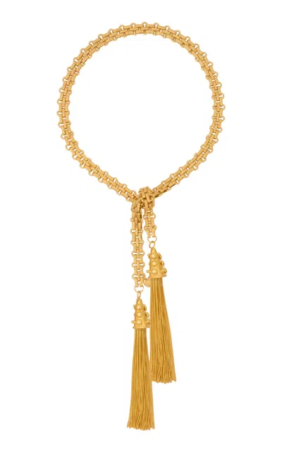 Sylvia Toledano 22kt Yellow Gold Plated Tie Necklace