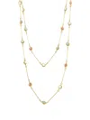 Sylvia Toledano Amazonite Pearl Candies Necklace In Gold