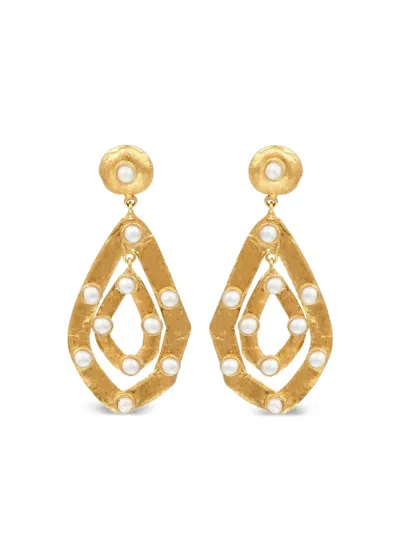 SYLVIA TOLEDANO AVA PEARL-EMBELLISHED EARRINGS