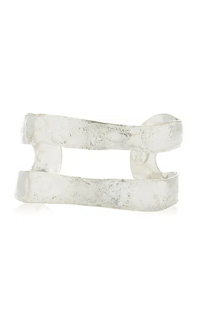 Sylvia Toledano Bianca Silver-plated Cuff In Silver
