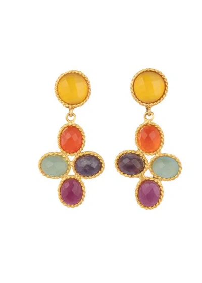 Sylvia Toledano Bloom Earrings In Multi