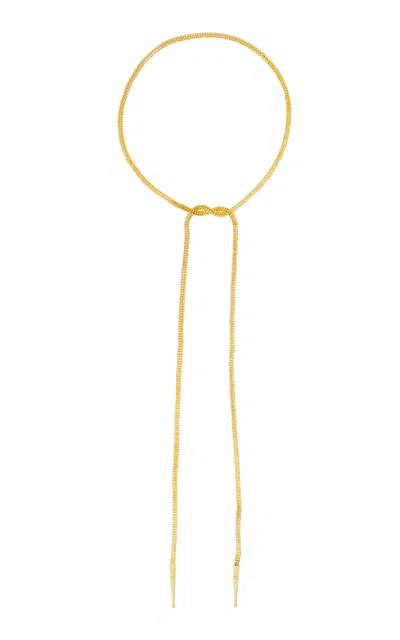 Sylvia Toledano Bolo-tie 22k Gold-plated Necklace