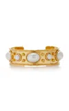 Sylvia Toledano Byzantin 22k Gold-plated Pearl Cuff In White