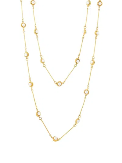 Sylvia Toledano Candies Pendant Pearl Necklace In Gold