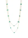 Sylvia Toledano Candies Turquoise Necklace In Gold