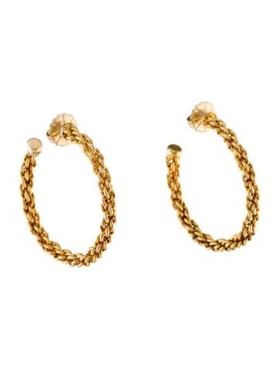 Pre-owned Sylvia Toledano Chain Hoop Earrings In Multi