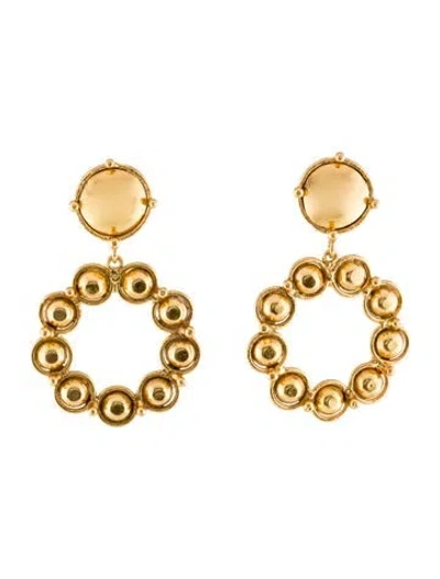 Pre-owned Sylvia Toledano Clip-on Drop Earrings In Multi