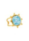 Sylvia Toledano Coussin Ring In Blue