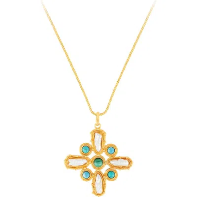 Sylvia Toledano Croix Baroque Necklace In Multi