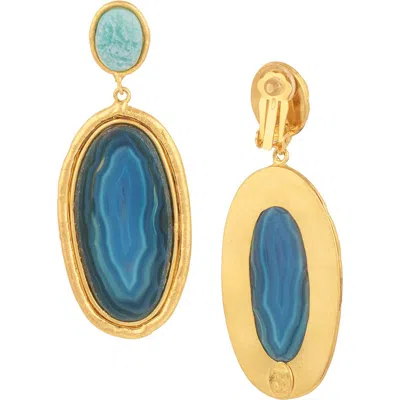 Sylvia Toledano Dakota Earrings In Blue