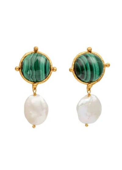 Sylvia Toledano Diane Earrings In Green