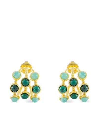 Sylvia Toledano Embellished Earrings In Gold