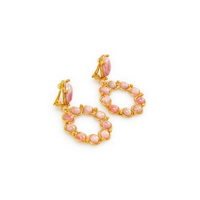 Sylvia Toledano Flower Earrings In Pink