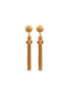 Sylvia Toledano Gio Gold Disc-embellished Tassel Earrings In Gold