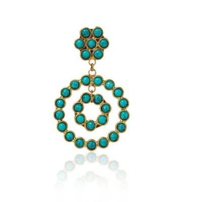 Sylvia Toledano Happy Flower Earrings In Blue