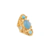 Sylvia Toledano Little Byzance Ring In Blue