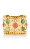Sylvia Toledano Medicis 22k Gold-plated Multi-stone Cuff