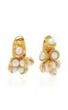 Sylvia Toledano Mini Candies Pearl 22k Gold-plated Earrings In White