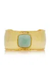 Sylvia Toledano Mirage Amazonite 22k Gold-plated Cuff In Blue