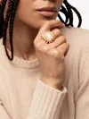 Sylvia Toledano Pink Quartz Dot Ring In Gold