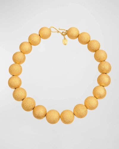 Sylvia Toledano Sand Bubble Beaded Necklace In Gold