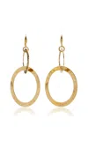 Sylvia Toledano Saturn 22k Gold-plated Earrings In Gold