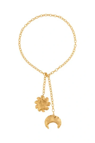 Sylvia Toledano Sol Y Luna Necklace In Gold