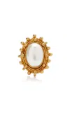 Sylvia Toledano Stone Dots 22k Gold-plated Pearl Ring In White