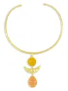 Sylvia Toledano Sunset Geometric-pendent Necklace In Gold