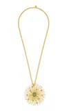 Sylvia Toledano Sunshine 22k Gold-plated Larimar Chalcedony Necklace