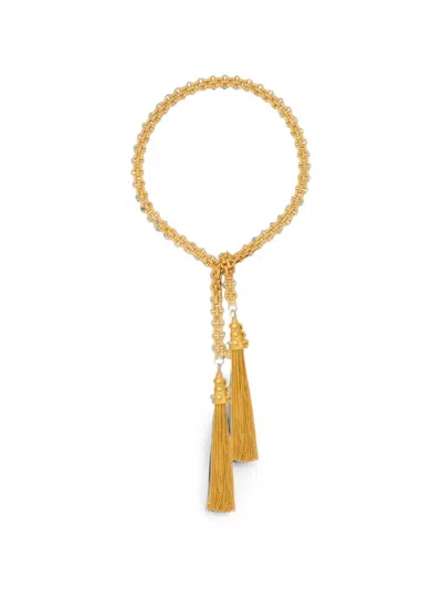 Sylvia Toledano Tassel-detail Chain-link Necklaces In 골드 톤