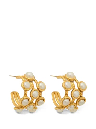 Sylvia Toledano Thalits Pearl-embellished Earrings In Gold
