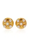 Sylvia Toledano Theodora 22k Gold-plated Pearl Earrings