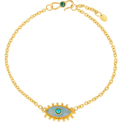 Sylvia Toledano Third Eye Necklace In Blue