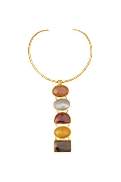 Sylvia Toledano Torque Pendant In Gold