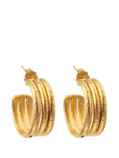 Sylvia Toledano Triple-hoop Earrings In Gold